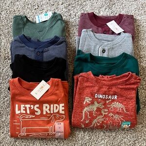 NWT Garanimals Long Sleeve 3T Boys Bundle Lot - 8 pieces